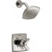 Delta Ashlyn 17 Series Dual-Function Shower Trim Kit with Single-Spray Touch Clean Shower Head  Stainless T17264-SS (Valve Not Included) - B00OTY7RDG